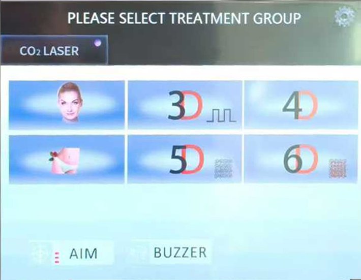 6D fractional co2 laser machine screen