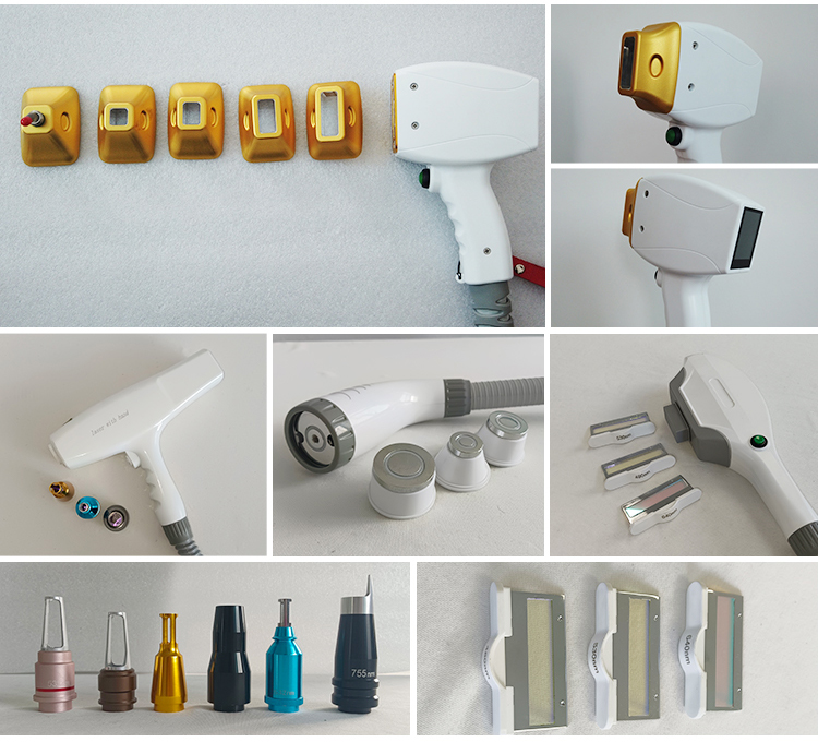 titanium laser 4 in 1 working handles