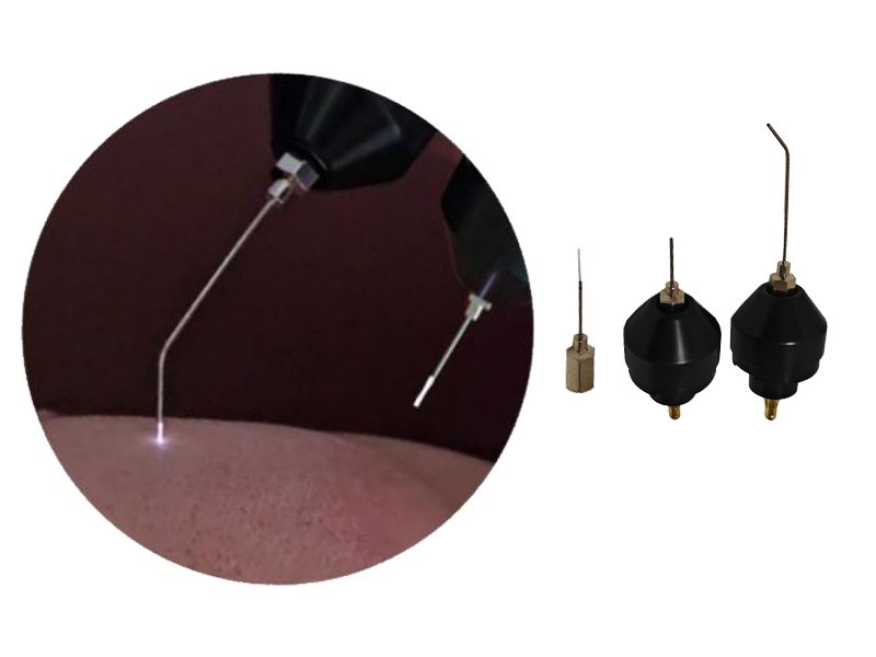 Spray-type straight needle&curved needle
