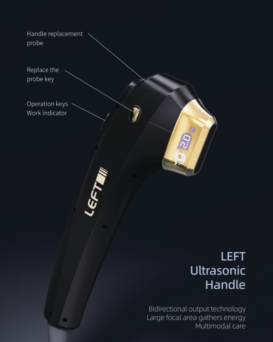 12D max hifu machine working handle left