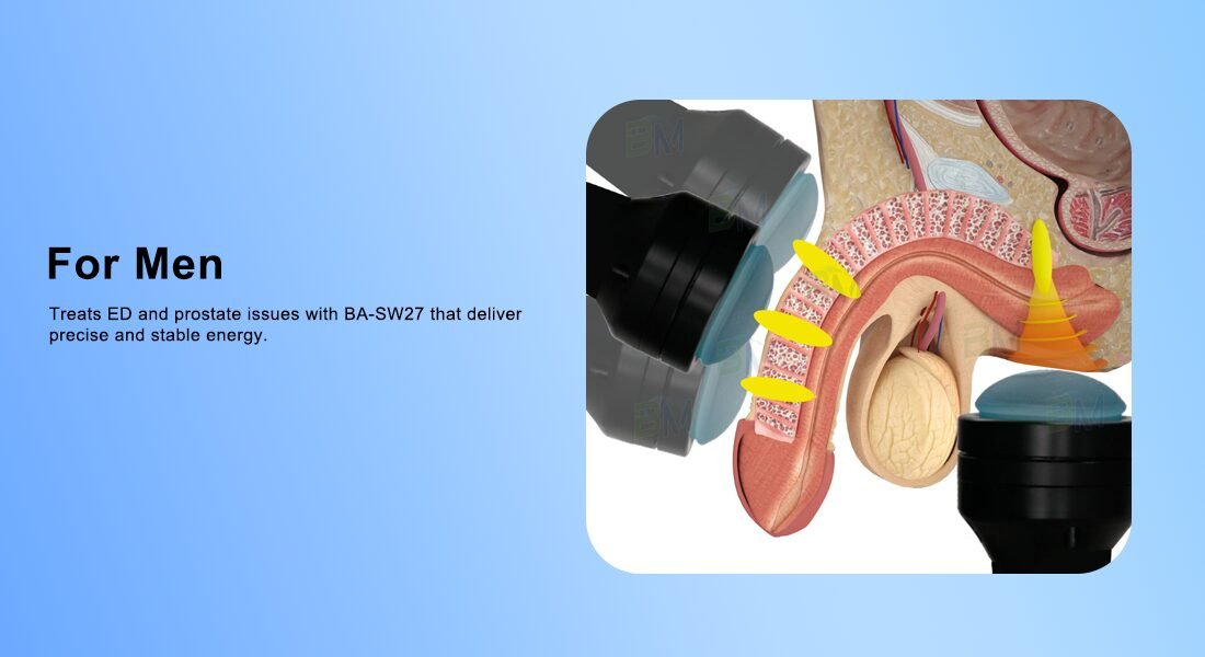 ba-sw27 electromagnetic focused shockwave machine ed treatment