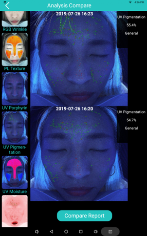 Before and after compare