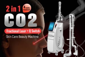 2 in 1 fractional co2 + q switch machine
