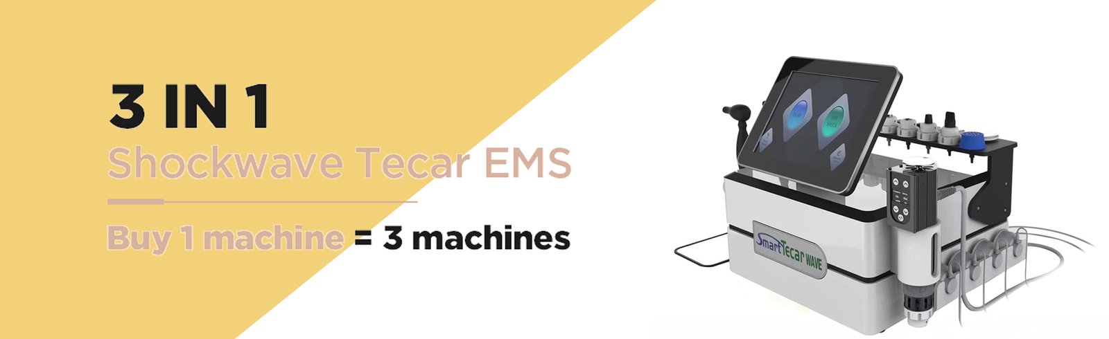 3 in 1 shockwave tecar ems