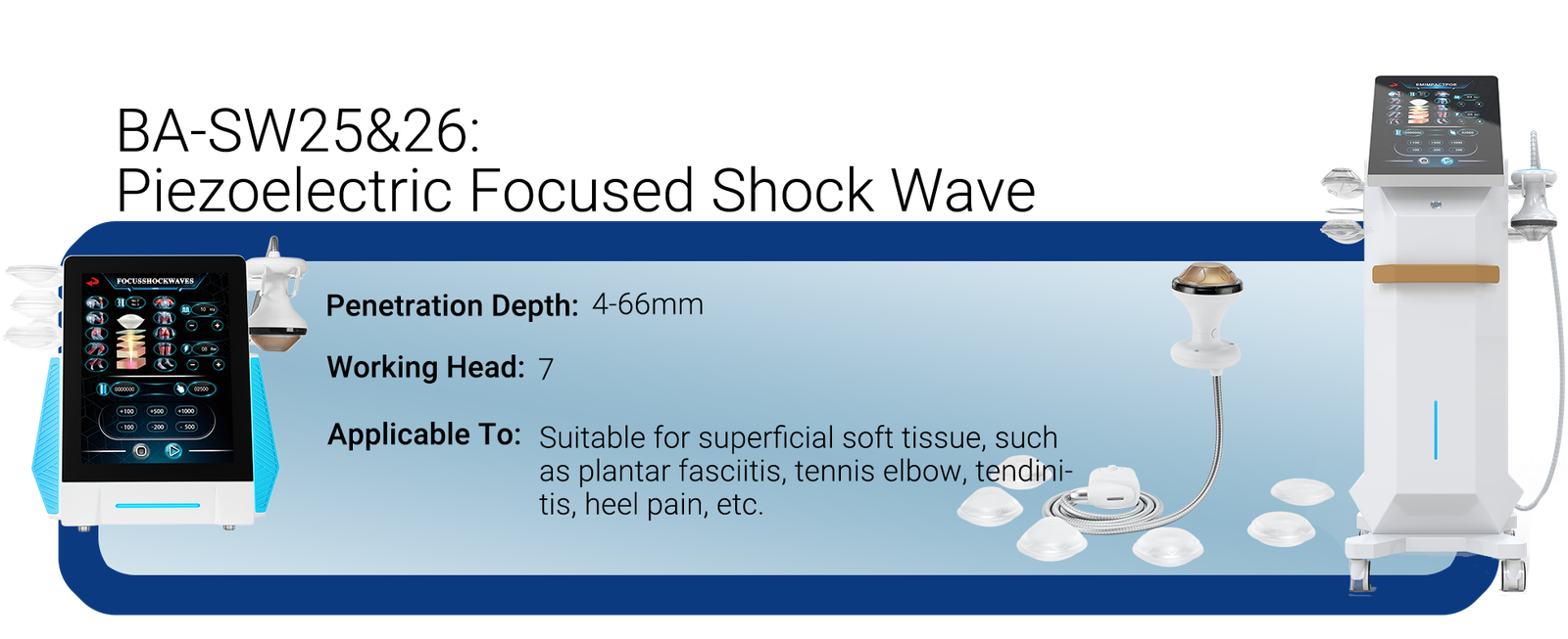 BA-SW25&BA-SW26 FOCUSED SHOCKWAVE MACHINE