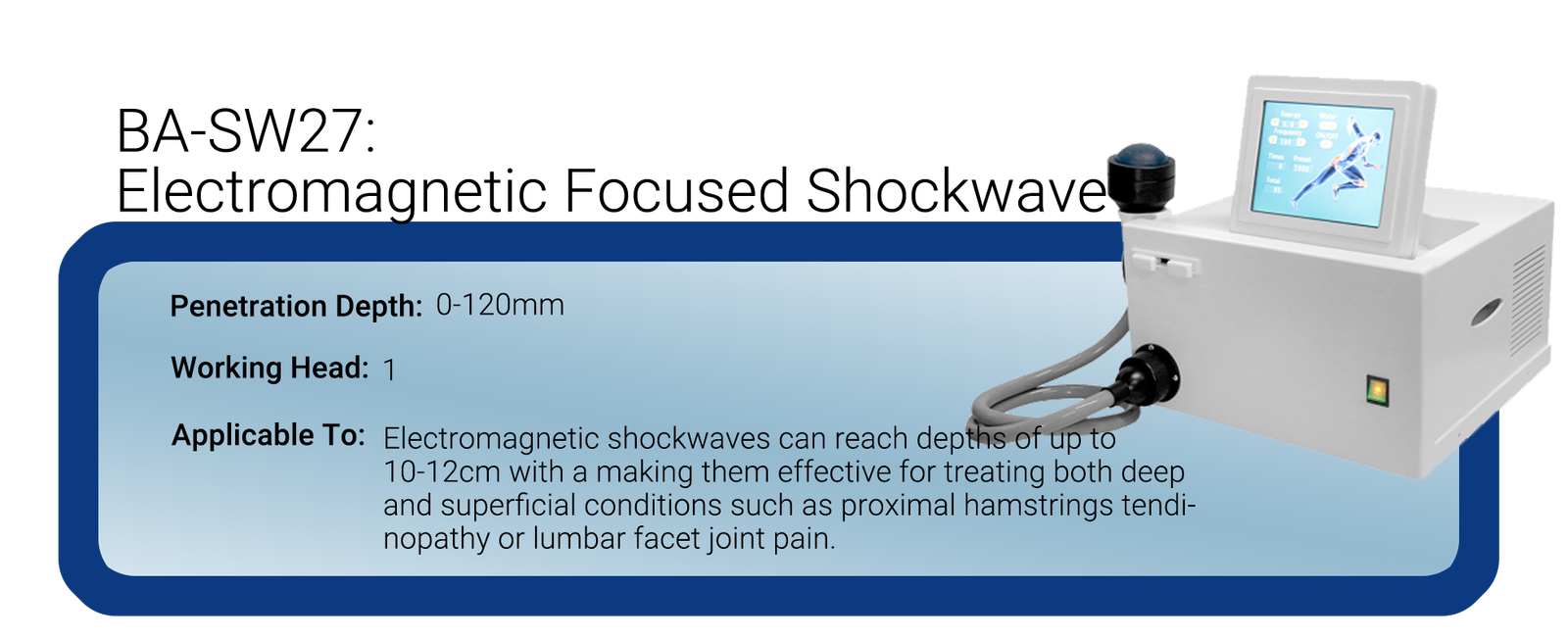 ba-sw27 focused shockwave machine