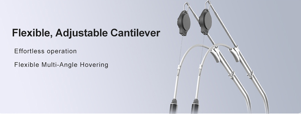 BA-ES32 2 in 1 Coolwave Magnetic Stimulation Machine Flexible, adjustable cantilever