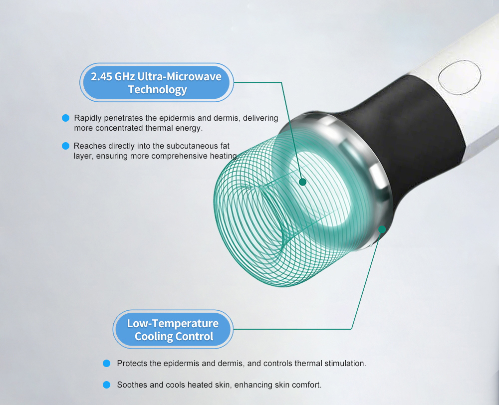 BA-ES32 2 in 1 Coolwave Magnetic Stimulation Machine coolwave handles advantages